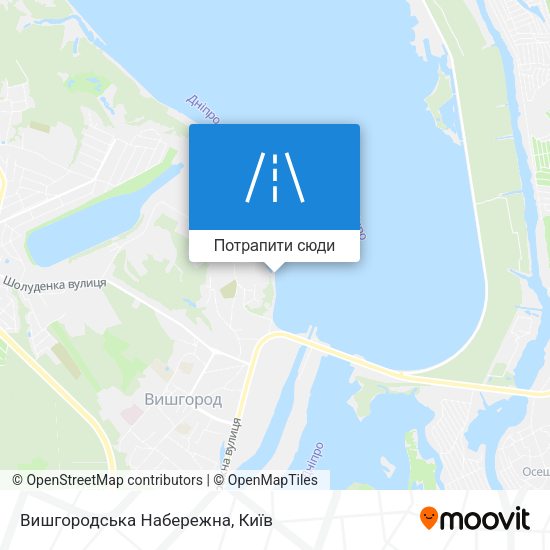 Карта Вишгородська Набережна