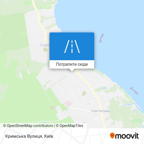 Карта Кримська Вулиця