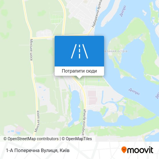 Карта 1-А Поперечна Вулиця