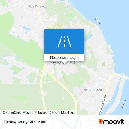 Карта Фіалкова Вулиця