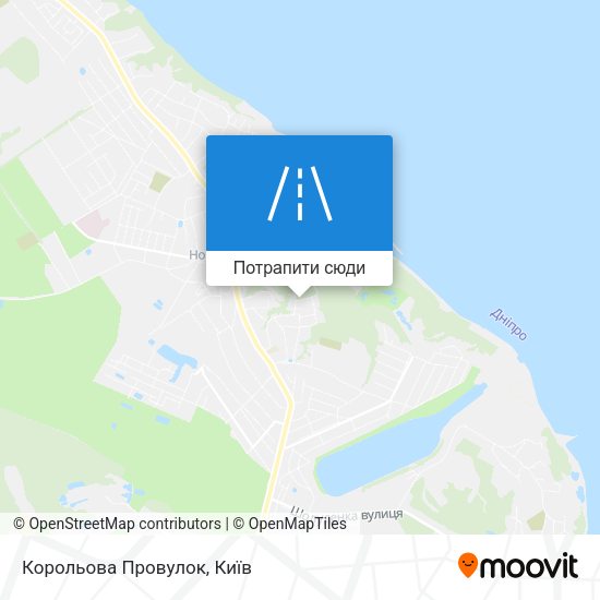 Карта Корольова Провулок