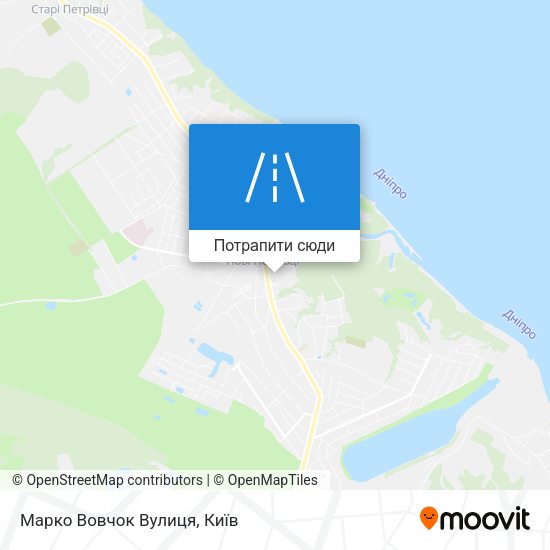 Карта Марко Вовчок Вулиця
