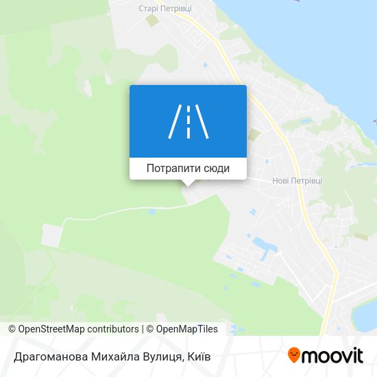 Карта Драгоманова Михайла Вулиця