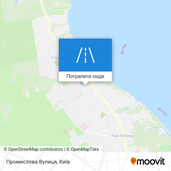 Карта Промислова Вулиця