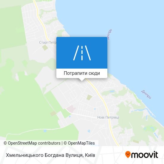 Карта Хмельницького Богдана Вулиця