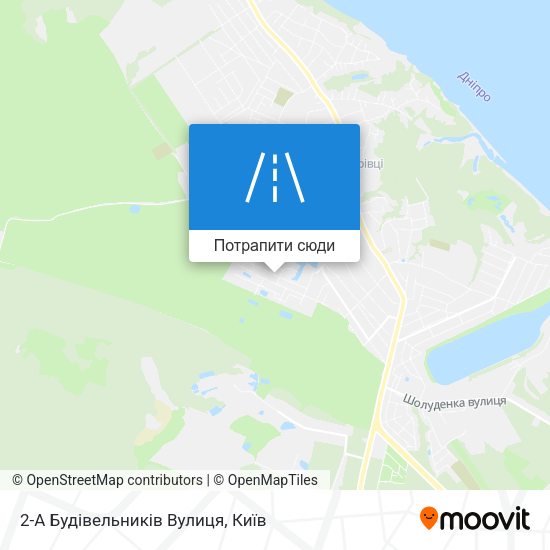 Карта 2-А Будівельників Вулиця