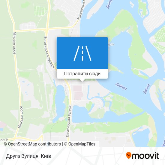 Карта Друга Вулиця