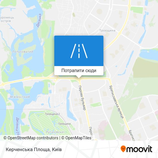 Карта Керченська Площа
