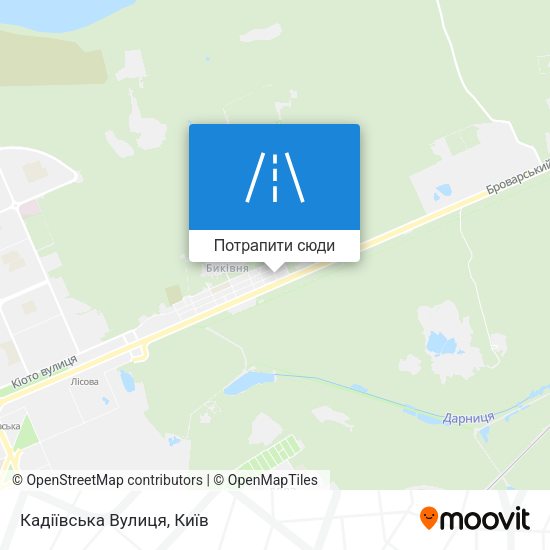 Карта Кадіївська Вулиця