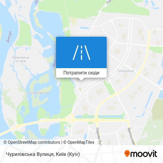 Карта Чурилівська Вулиця