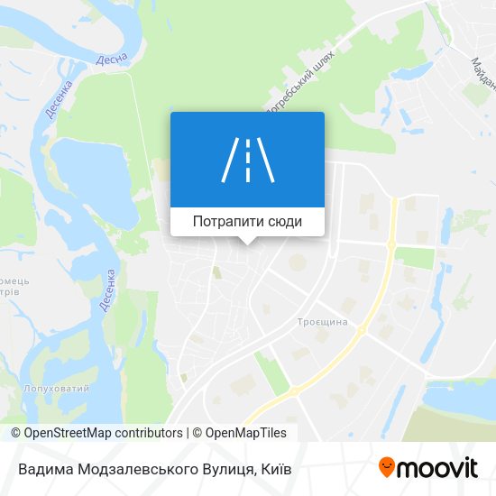 Карта Вадима Модзалевського Вулиця