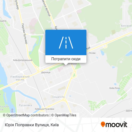 Карта Юрія Поправки Вулиця