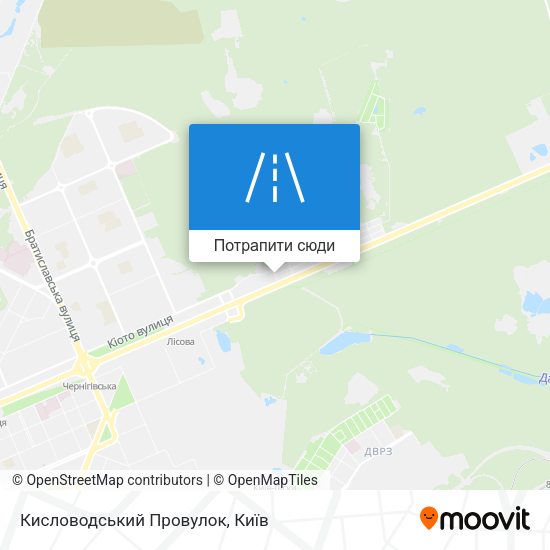 Карта Кисловодський Провулок