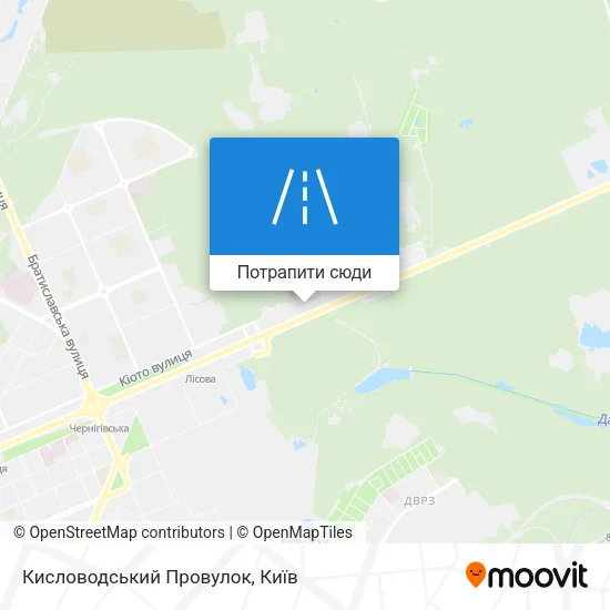Карта Кисловодський Провулок