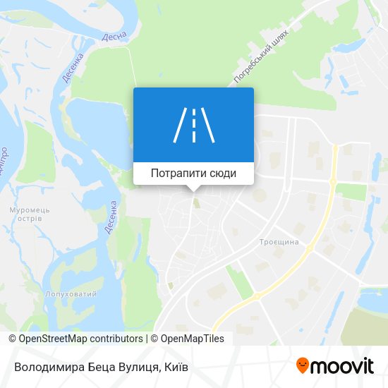 Карта Володимира Беца Вулиця