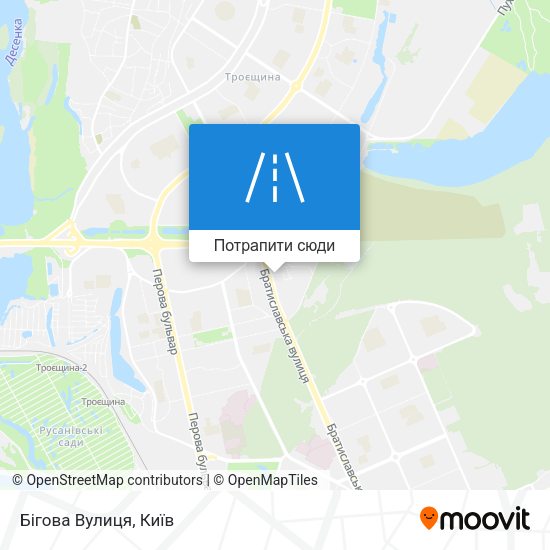 Карта Бігова Вулиця