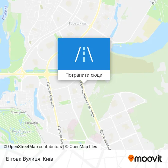 Карта Бігова Вулиця