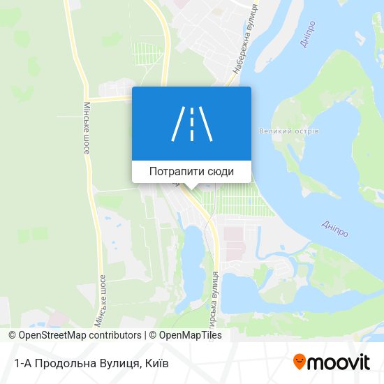 Карта 1-А Продольна Вулиця