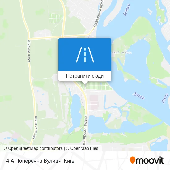 Карта 4-А Поперечна Вулиця