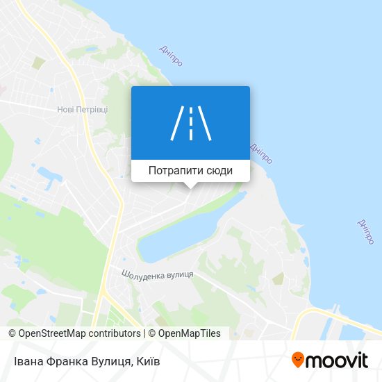 Карта Івана Франка Вулиця
