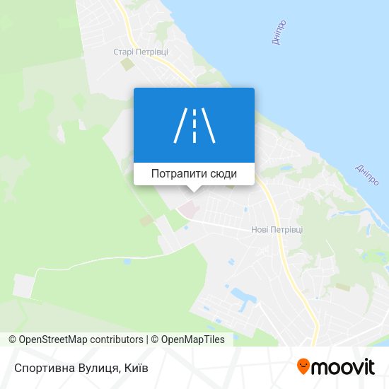 Карта Спортивна Вулиця