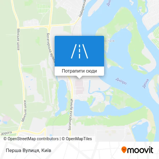 Карта Перша Вулиця
