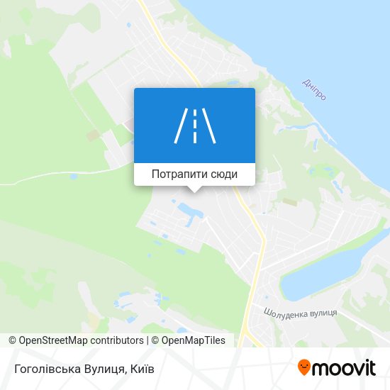 Карта Гоголівська Вулиця