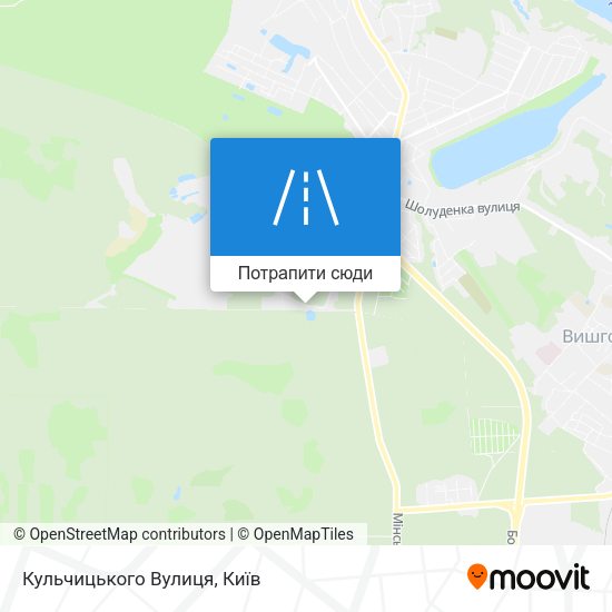 Карта Кульчицького Вулиця