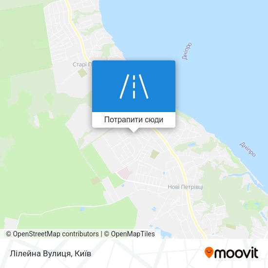 Карта Лілейна Вулиця