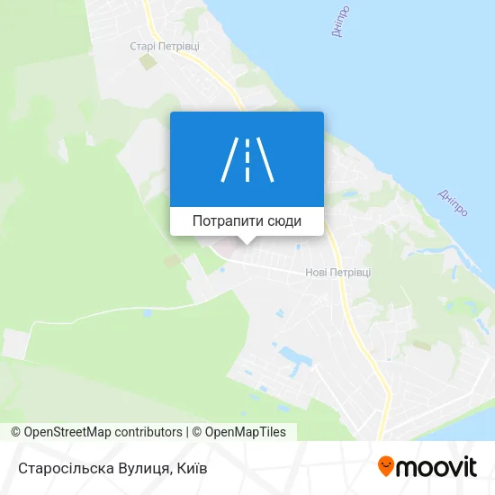 Карта Старосільска Вулиця