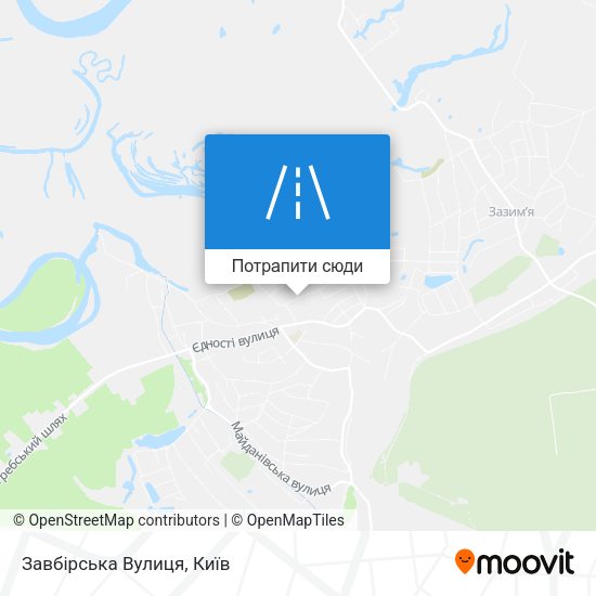 Карта Завбірська Вулиця