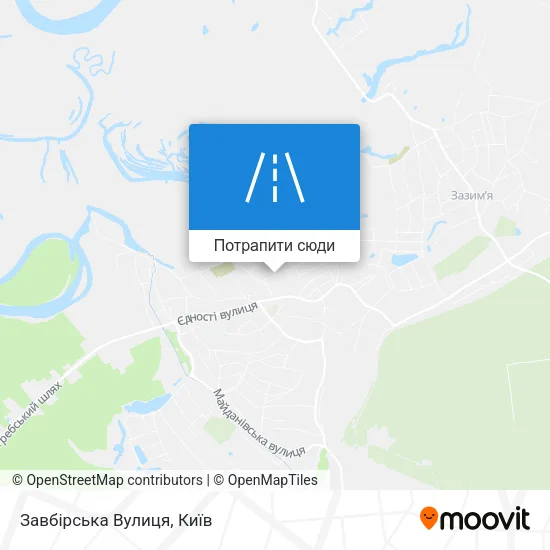 Карта Завбірська Вулиця