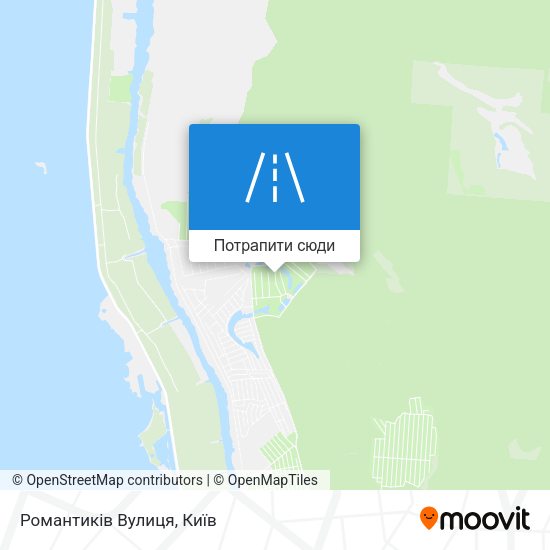 Карта Романтиків Вулиця