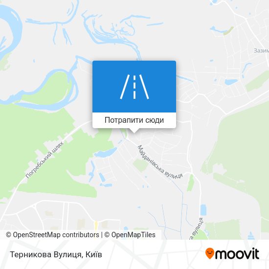 Карта Терникова Вулиця