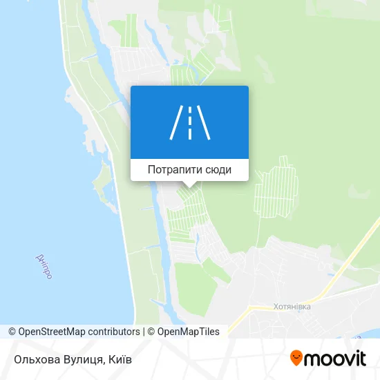 Карта Ольхова Вулиця