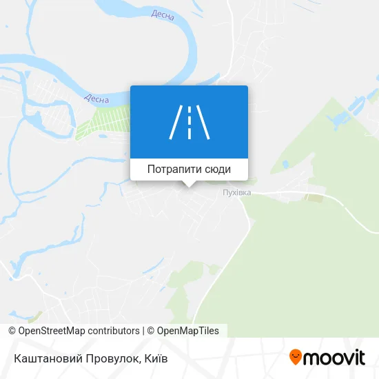 Карта Каштановий Провулок