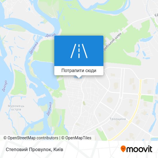 Карта Степовий Провулок