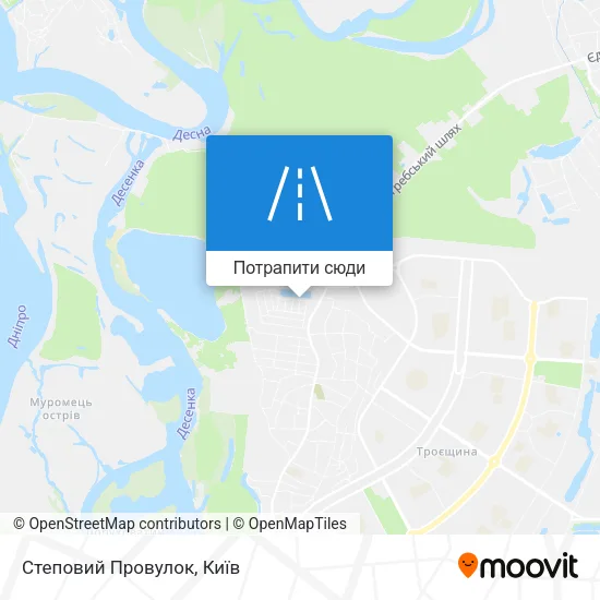 Карта Степовий Провулок