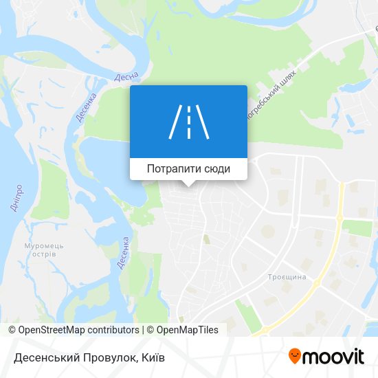 Карта Десенський Провулок