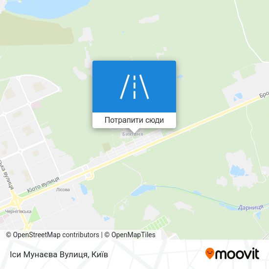 Карта Іси Мунаєва Вулиця