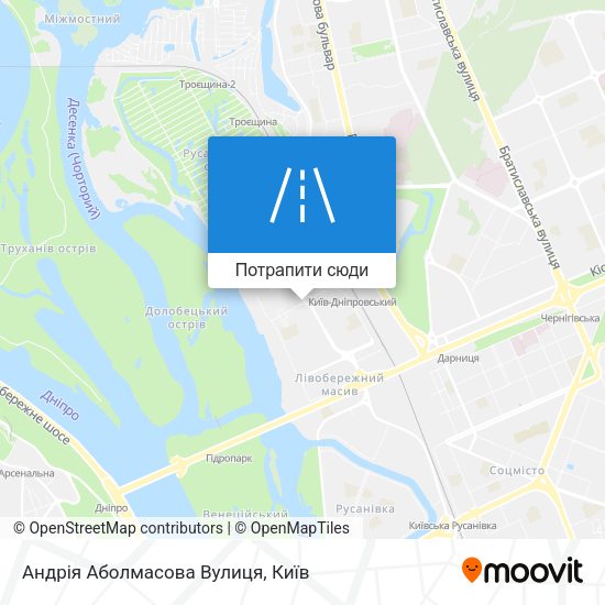 Карта Андрія Аболмасова Вулиця