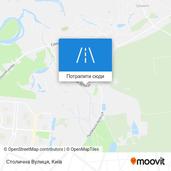 Карта Столична Вулиця