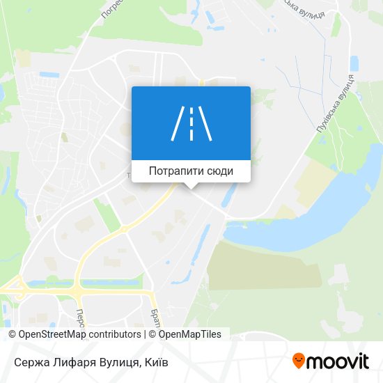 Карта Сержа Лифаря Вулиця