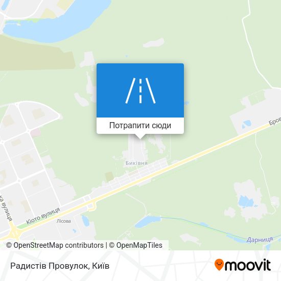 Карта Радистів Провулок