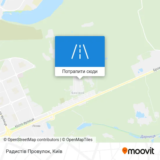 Карта Радистів Провулок