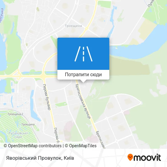 Карта Яворівський Провулок