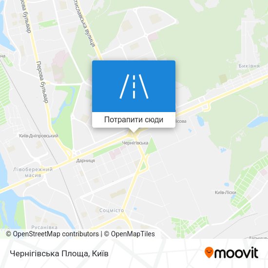 Карта Чернігівська Площа