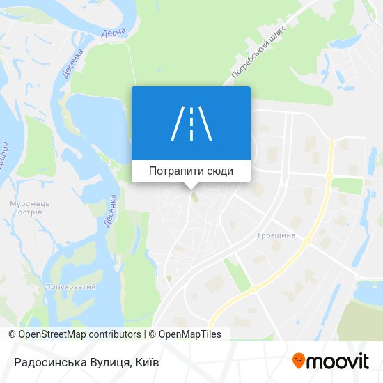 Карта Радосинська Вулиця