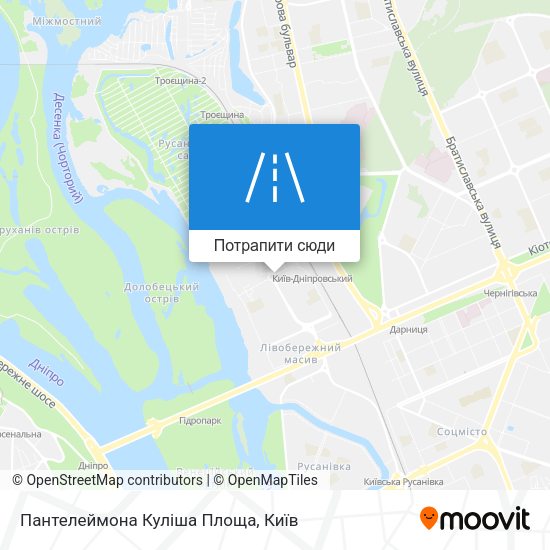 Карта Пантелеймона Куліша Площа