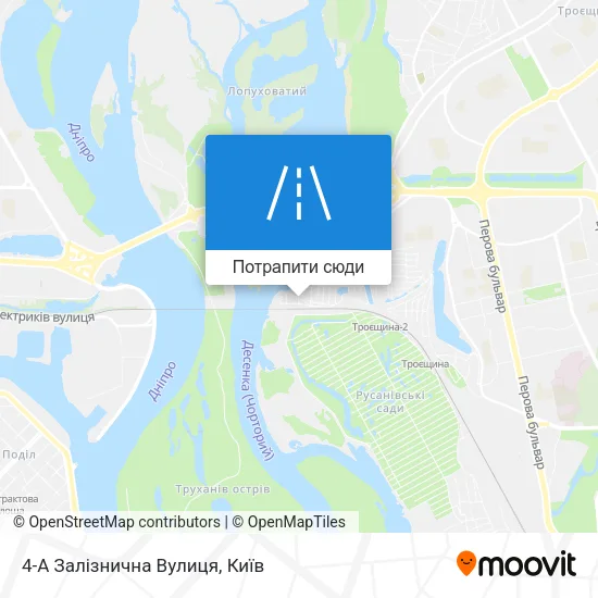 Карта 4-А Залізнична Вулиця